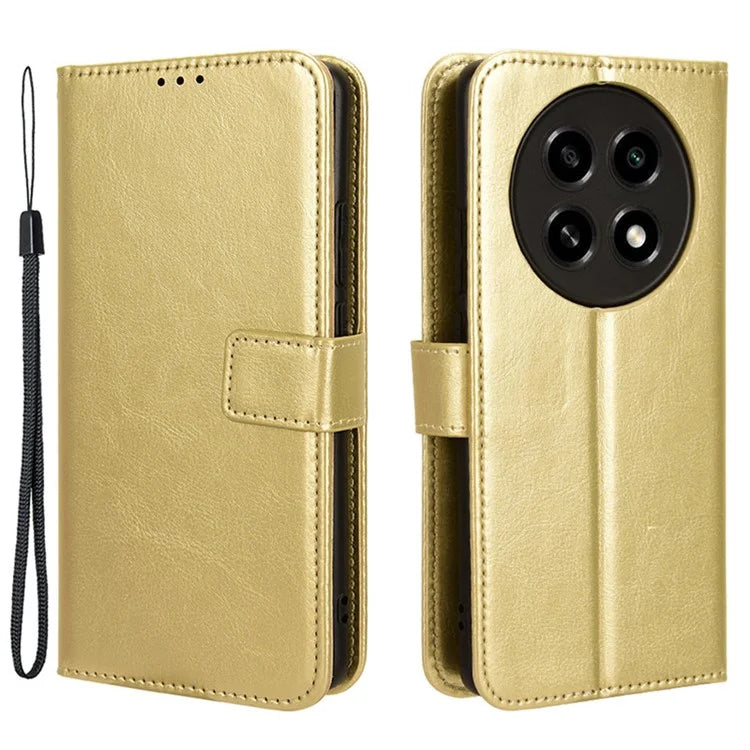 For Oppo A2 Pro 5G Case Crazy Horse Texture PU Leather Wallet Phone Cover