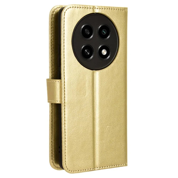 For Oppo A2 Pro 5G Case Crazy Horse Texture PU Leather Wallet Phone Cover