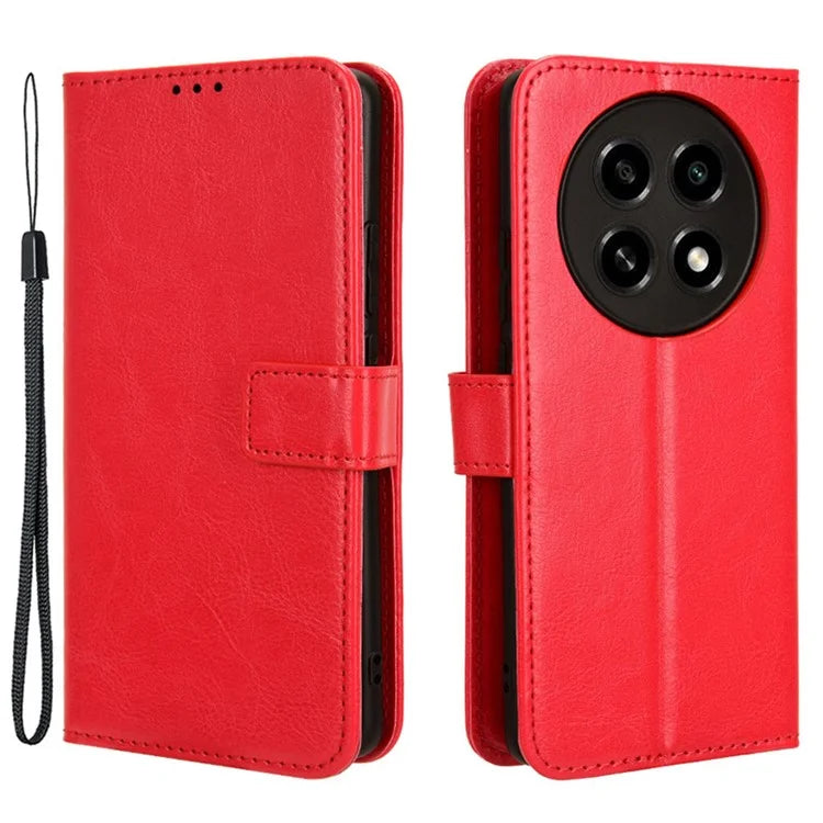 For Oppo A2 Pro 5G Case Crazy Horse Texture PU Leather Wallet Phone Cover