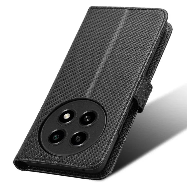 For Oppo A2 Pro 5G Case Diamond Texture Wallet PU Leather Phone Cover