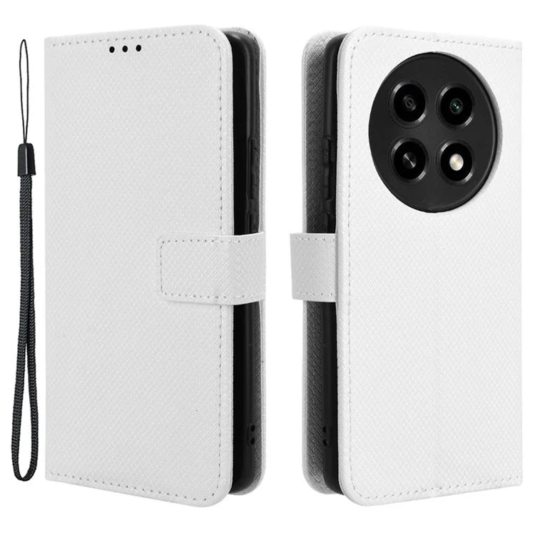For Oppo A2 Pro 5G Case Diamond Texture Wallet PU Leather Phone Cover