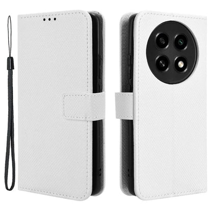 For Oppo A2 Pro 5G Case Diamond Texture Wallet PU Leather Phone Cover