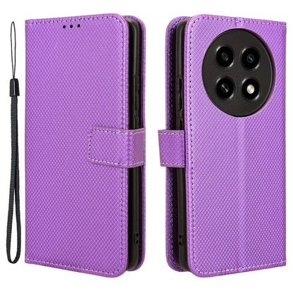 For Oppo A2 Pro 5G Case Diamond Texture Wallet PU Leather Phone Cover