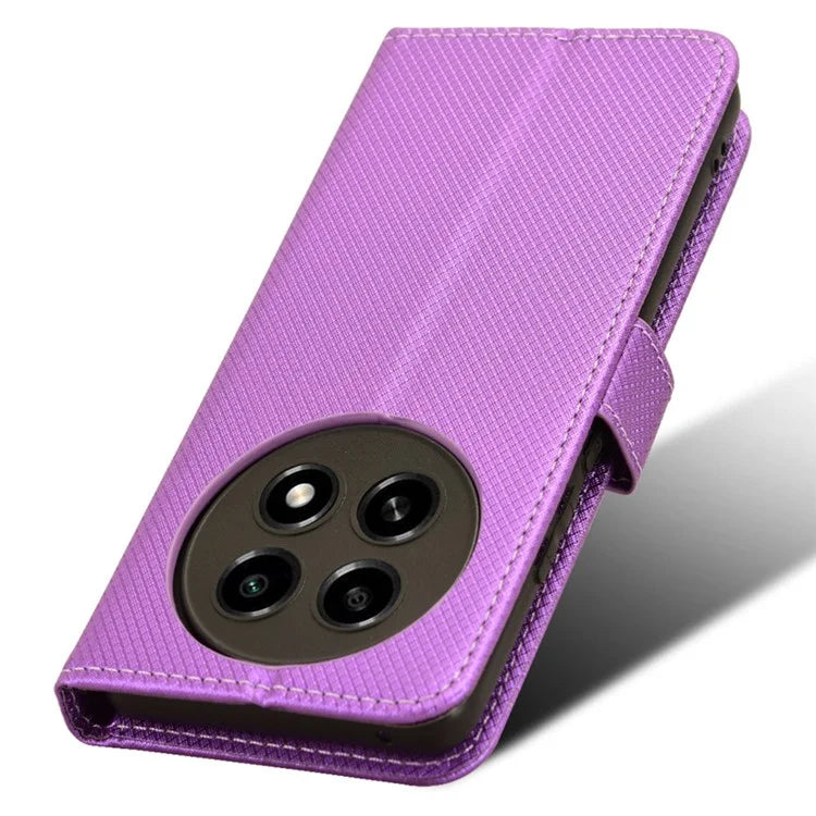For Oppo A2 Pro 5G Case Diamond Texture Wallet PU Leather Phone Cover