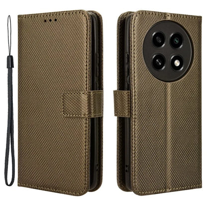 For Oppo A2 Pro 5G Case Diamond Texture Wallet PU Leather Phone Cover