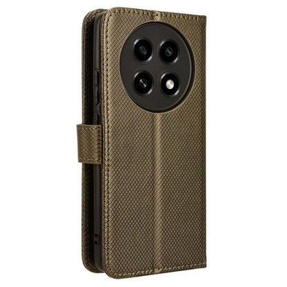 For Oppo A2 Pro 5G Case Diamond Texture Wallet PU Leather Phone Cover