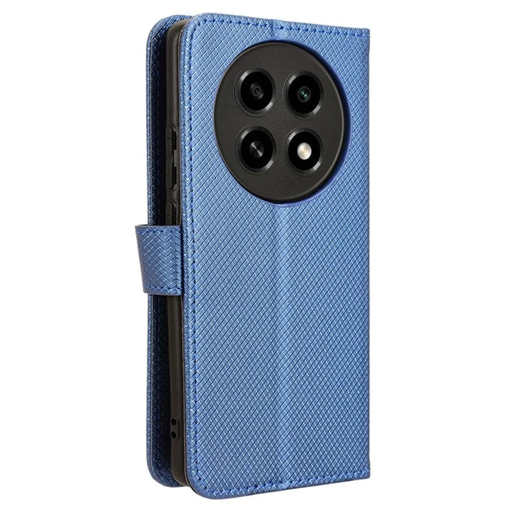 For Oppo A2 Pro 5G Case Diamond Texture Wallet PU Leather Phone Cover