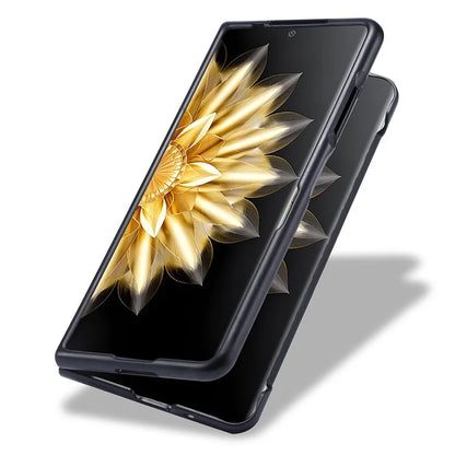 LC.IMEEKE For Honor Magic V2 5G Case Carbon Fiber Texture Folding Phone Cover