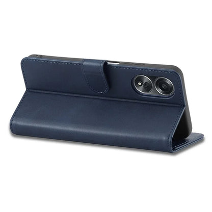 LC.IMEEKE Phone Shell for Oppo A78 4G Case PU Leather Stand Wallet Cover