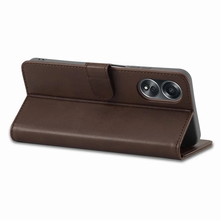 LC.IMEEKE Phone Shell for Oppo A78 4G Case PU Leather Stand Wallet Cover