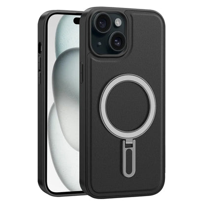 For iPhone 15 Plus Case Ring Kickstand Phone Cover Compatible with MagSafe