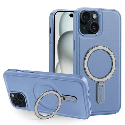 For iPhone 15 Plus Case Ring Kickstand Phone Cover Compatible with MagSafe