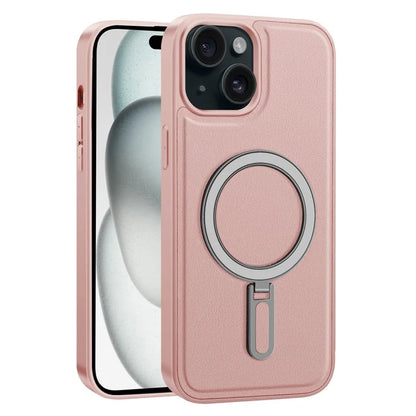 For iPhone 15 Plus Case Ring Kickstand Phone Cover Compatible with MagSafe