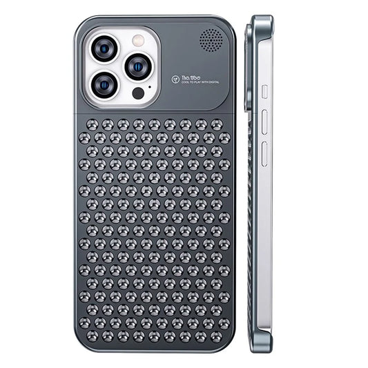 Aluminium Alloy Slim Phone Case for iPhone 15 Pro Case Frameless Heat Dissipation Phone Cover