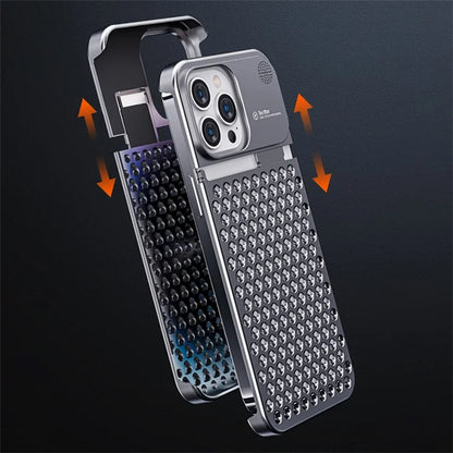 Aluminium Alloy Slim Phone Case for iPhone 15 Pro Case Frameless Heat Dissipation Phone Cover