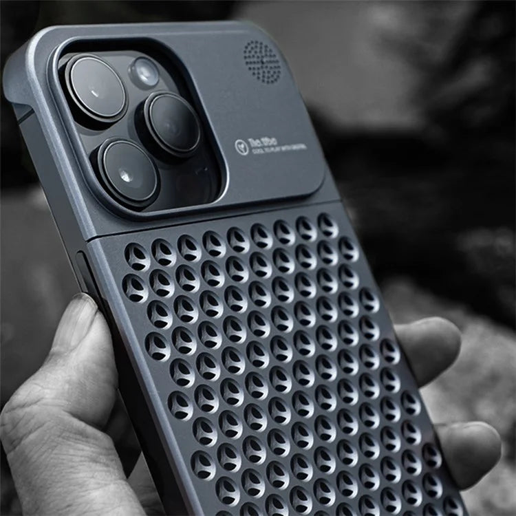 Aluminium Alloy Slim Phone Case for iPhone 15 Pro Case Frameless Heat Dissipation Phone Cover
