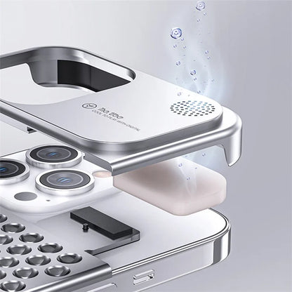 Aluminium Alloy Slim Phone Case for iPhone 15 Pro Case Frameless Heat Dissipation Phone Cover