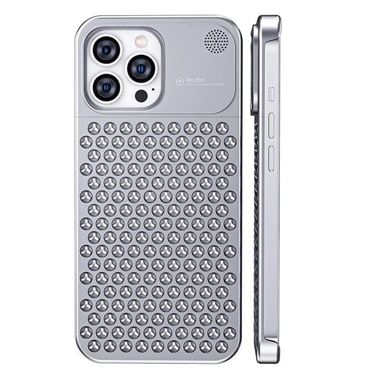 Aluminium Alloy Slim Phone Case for iPhone 15 Pro Case Frameless Heat Dissipation Phone Cover