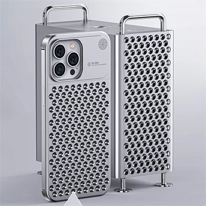 Aluminium Alloy Slim Phone Case for iPhone 15 Pro Case Frameless Heat Dissipation Phone Cover