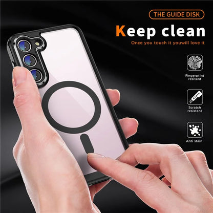 For Samsung Galaxy S23 Case Anti-drop PC+TPU Compatible with MagSafe Phone Cover