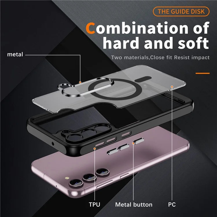 For Samsung Galaxy S23 Case Anti-drop PC+TPU Compatible with MagSafe Phone Cover