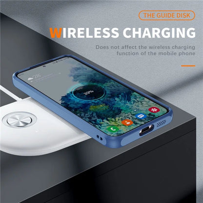 For Samsung Galaxy S23 Case Anti-drop PC+TPU Compatible with MagSafe Phone Cover