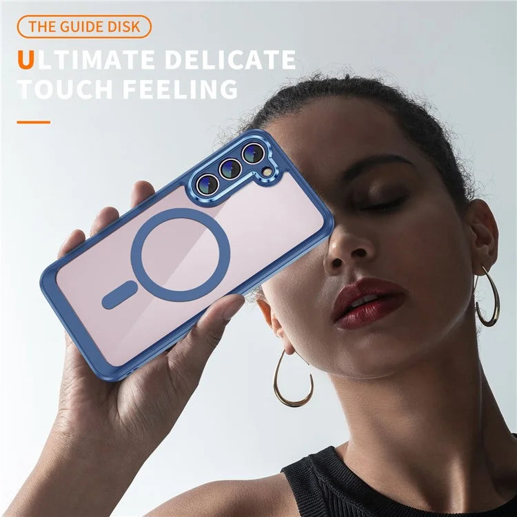 For Samsung Galaxy S23 Case Anti-drop PC+TPU Compatible with MagSafe Phone Cover