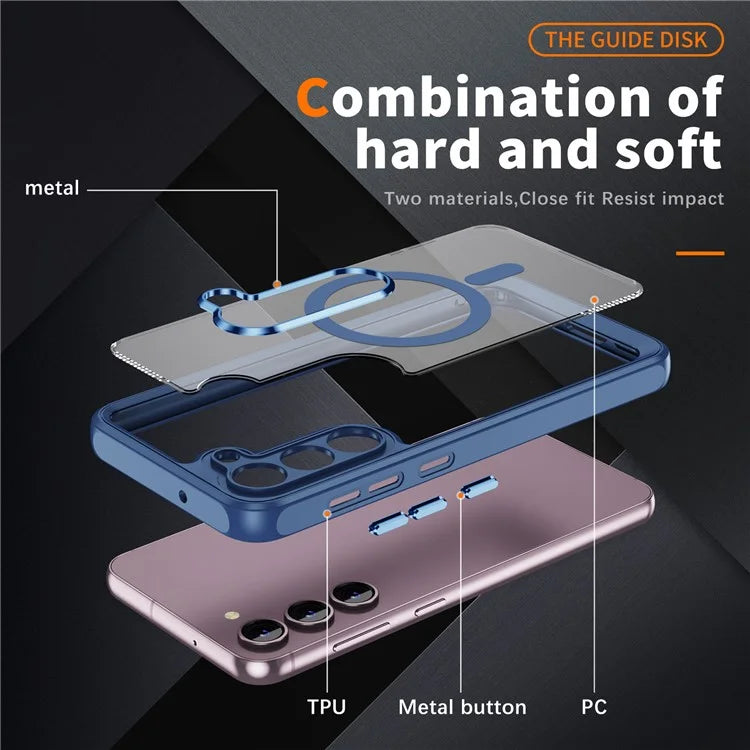 For Samsung Galaxy S23 Case Anti-drop PC+TPU Compatible with MagSafe Phone Cover
