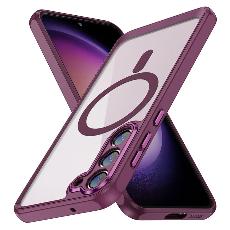 For Samsung Galaxy S23 Case Anti-drop PC+TPU Compatible with MagSafe Phone Cover