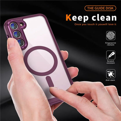 For Samsung Galaxy S23 Case Anti-drop PC+TPU Compatible with MagSafe Phone Cover