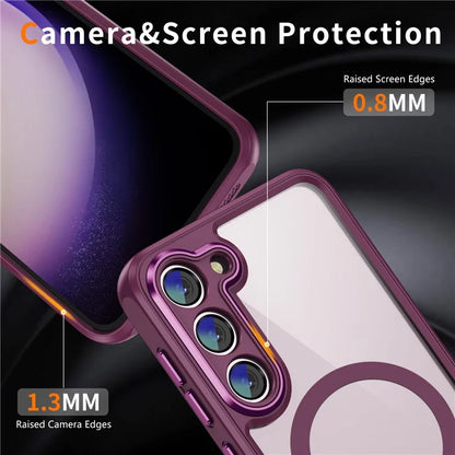For Samsung Galaxy S23 Case Anti-drop PC+TPU Compatible with MagSafe Phone Cover