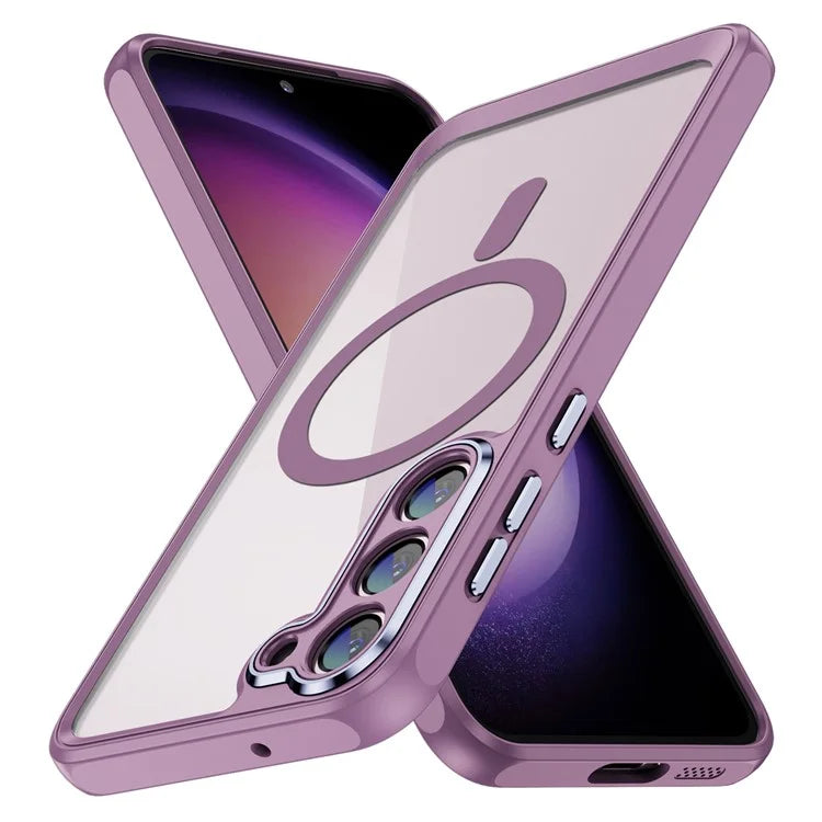 For Samsung Galaxy S23 Case Anti-drop PC+TPU Compatible with MagSafe Phone Cover