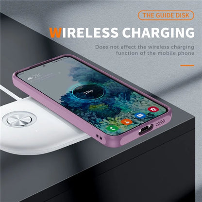 For Samsung Galaxy S23 Case Anti-drop PC+TPU Compatible with MagSafe Phone Cover