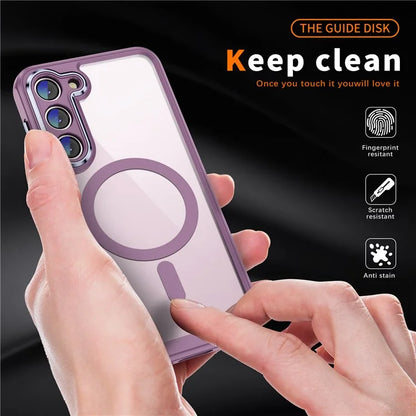 For Samsung Galaxy S23 Case Anti-drop PC+TPU Compatible with MagSafe Phone Cover
