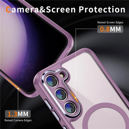 For Samsung Galaxy S23 Case Anti-drop PC+TPU Compatible with MagSafe Phone Cover