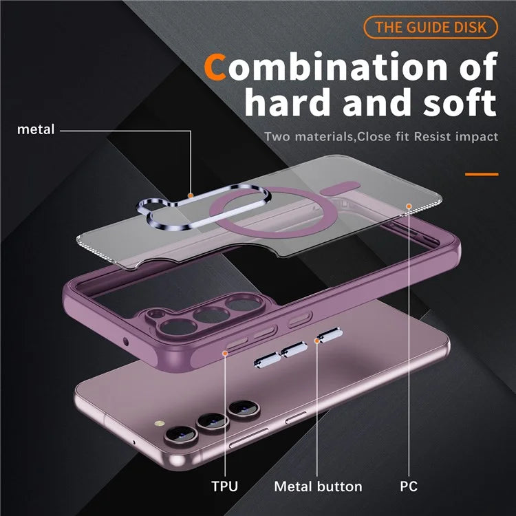 For Samsung Galaxy S23 Case Anti-drop PC+TPU Compatible with MagSafe Phone Cover