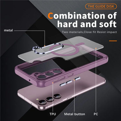 For Samsung Galaxy S23 Case Anti-drop PC+TPU Compatible with MagSafe Phone Cover