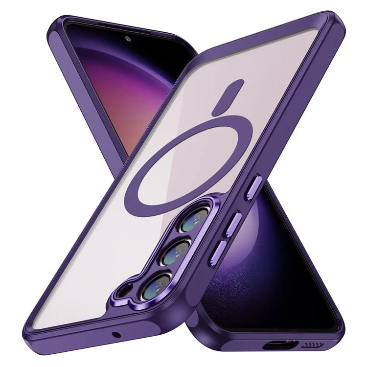 For Samsung Galaxy S23 Case Anti-drop PC+TPU Compatible with MagSafe Phone Cover