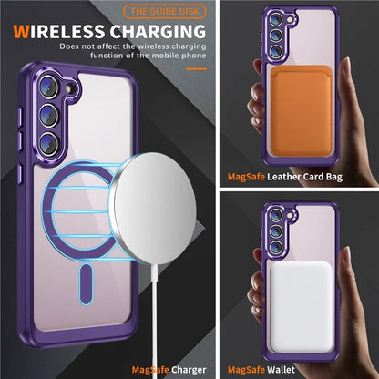 For Samsung Galaxy S23 Case Anti-drop PC+TPU Compatible with MagSafe Phone Cover