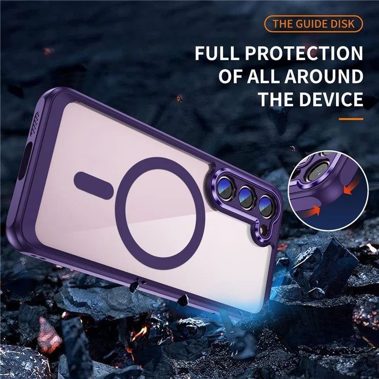 For Samsung Galaxy S23 Case Anti-drop PC+TPU Compatible with MagSafe Phone Cover