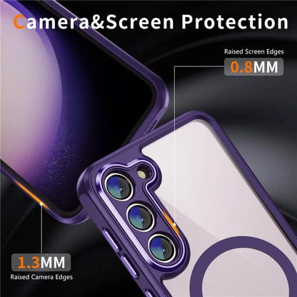 For Samsung Galaxy S23 Case Anti-drop PC+TPU Compatible with MagSafe Phone Cover