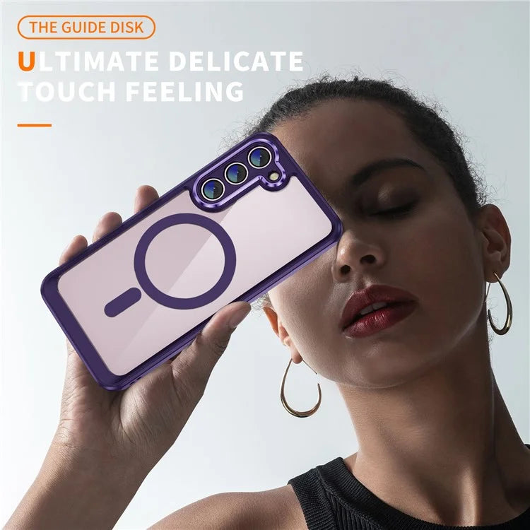 For Samsung Galaxy S23 Case Anti-drop PC+TPU Compatible with MagSafe Phone Cover