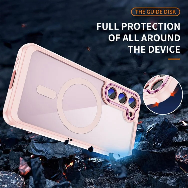 For Samsung Galaxy S23 Case Anti-drop PC+TPU Compatible with MagSafe Phone Cover