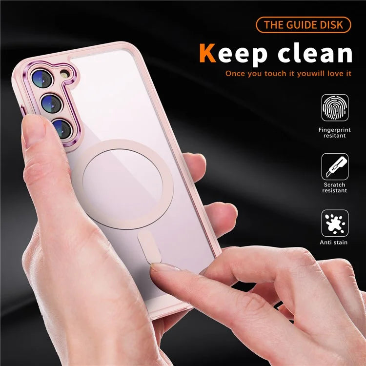 For Samsung Galaxy S23 Case Anti-drop PC+TPU Compatible with MagSafe Phone Cover