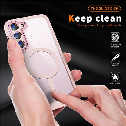 For Samsung Galaxy S23 Case Anti-drop PC+TPU Compatible with MagSafe Phone Cover