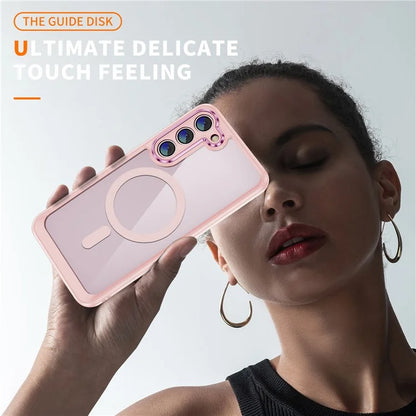 For Samsung Galaxy S23 Case Anti-drop PC+TPU Compatible with MagSafe Phone Cover