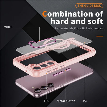For Samsung Galaxy S23 Case Anti-drop PC+TPU Compatible with MagSafe Phone Cover