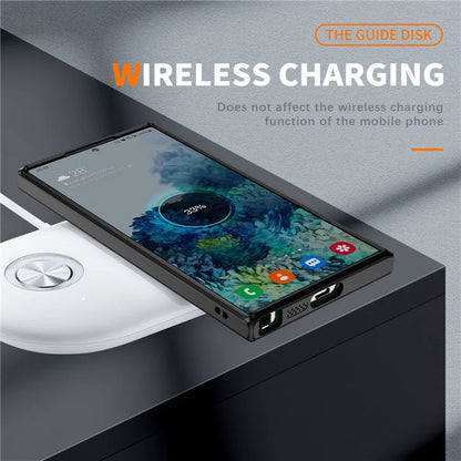 For Samsung Galaxy S23 Ultra Case Shockproof PC+TPU Compatible with MagSafe Phone Cover