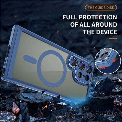 For Samsung Galaxy S23 Ultra Case Shockproof PC+TPU Compatible with MagSafe Phone Cover