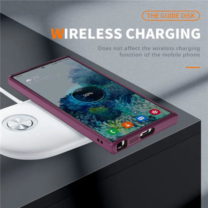 For Samsung Galaxy S23 Ultra Case Shockproof PC+TPU Compatible with MagSafe Phone Cover